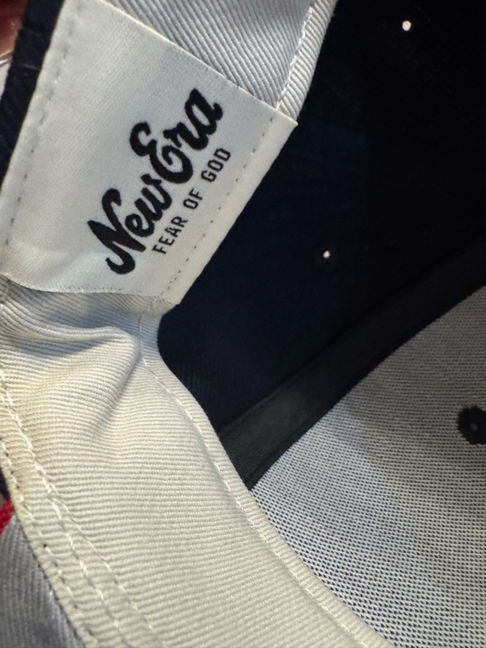 Fear of God Essentials Navy 59FIFTY Fitted 7 1/4 - Picture 11 of 13
